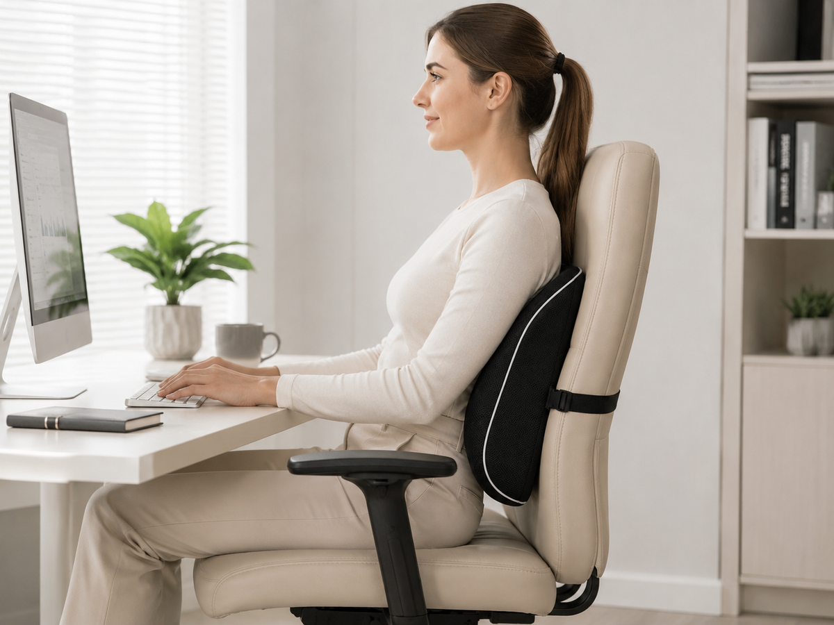 Memory Foam Back Support Pillow